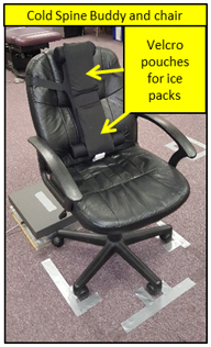 Ice Pack Cooled Ergonomic Chair Support Impact On Spine Pain